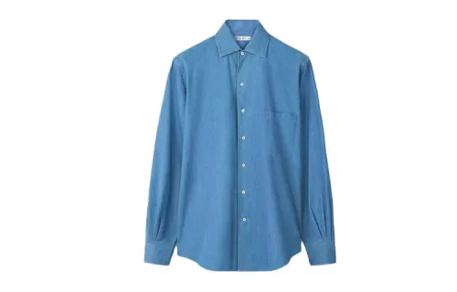Loro Piana chest pocket chambray shirt