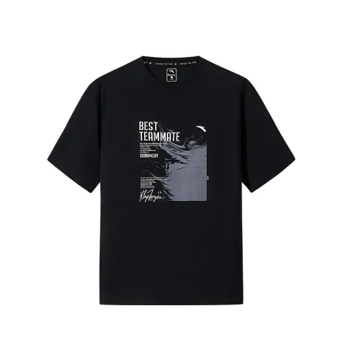Anta Basketball Collection T Shirt Men's Basic Black