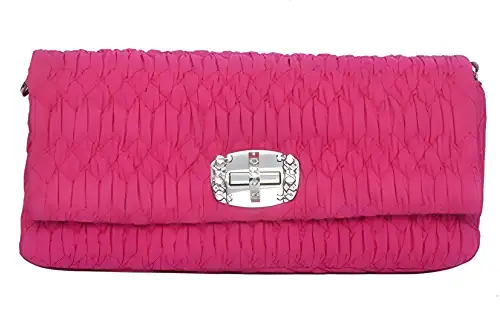 MIU MIU Canvas Handheld Shoulder Bag, Crossbody Bag Women's Fuchsia
