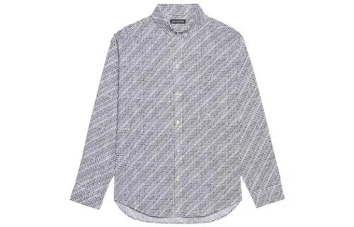 Balenciaga Shirt Loose Fit Men's Placket Long Sleeved Shirt, Loose Fit, Men's