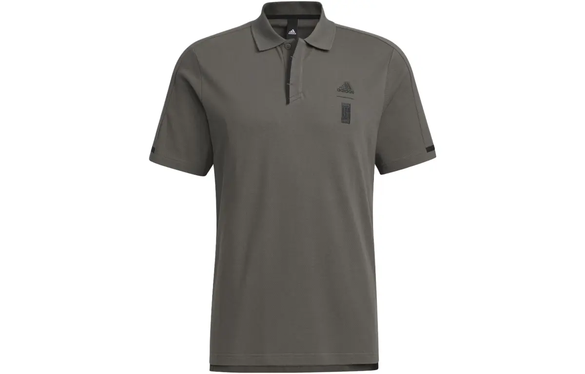 Adidas Polo Shirt Men's Stone Gray