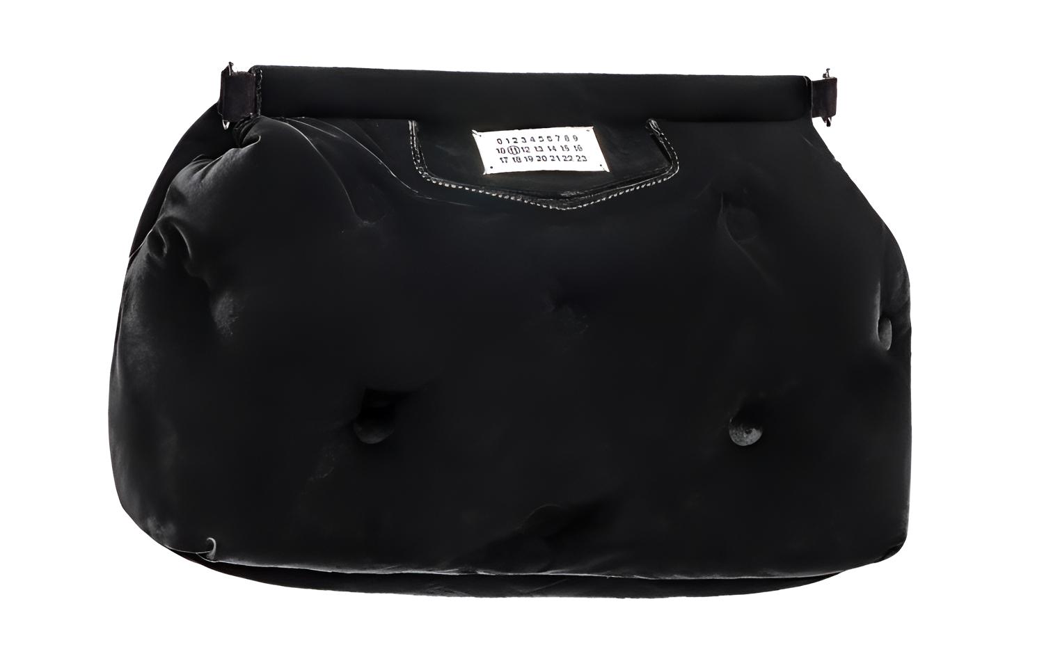 Maison Margiela Velvet Crossbody Bag, Shoulder Bag Women's Black