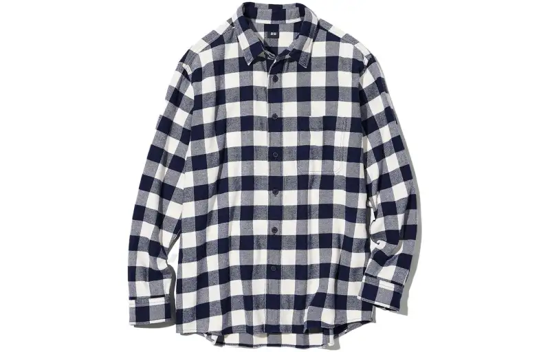 UNIQLO Shirts Unisex Ivory Lapel Moderate Other