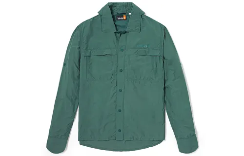 Timberland SS24 Shirt Men's Blue Green