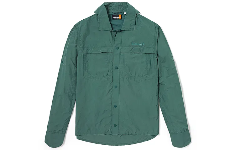 Timberland SS24 Shirt Men's Blue Green