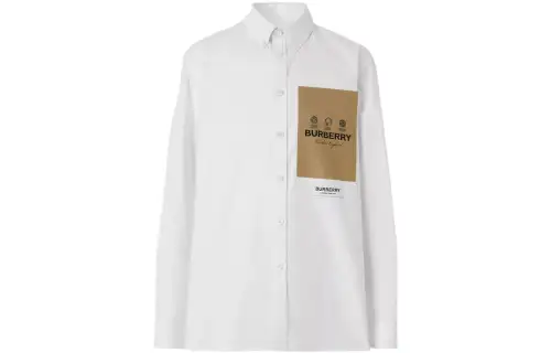Burberry Shirt Fall Men's White