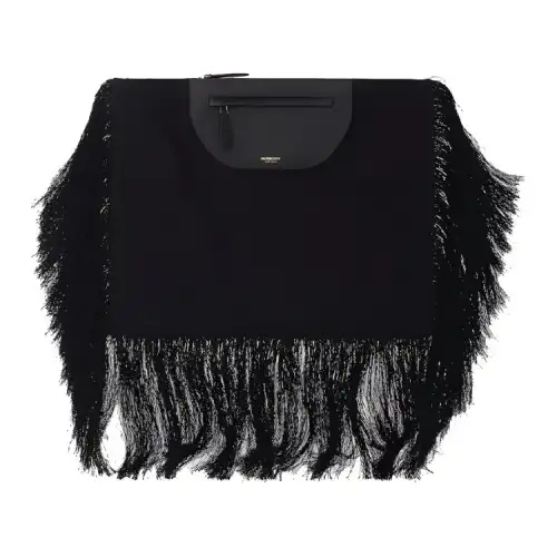 Burberry Olympia fringe-detail clutch bag