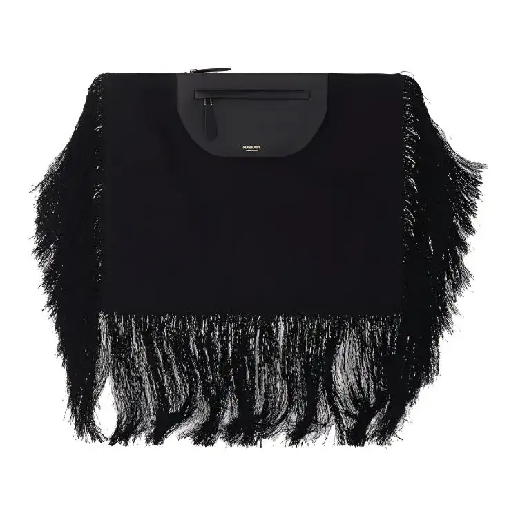 Burberry Olympia fringe-detail clutch bag