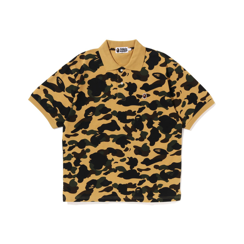 Мужская футболка-поло A BATHING APE (зеленый камуфляж)