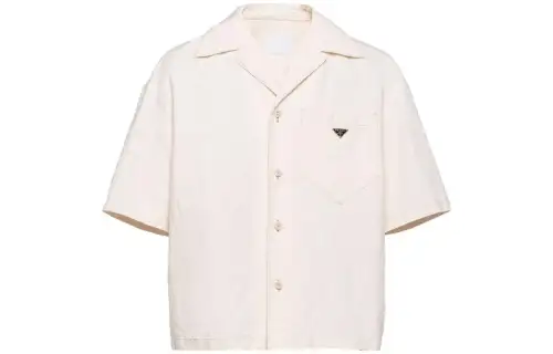 PRADA Shirts Men's Beige Turtleneck Moderate Other