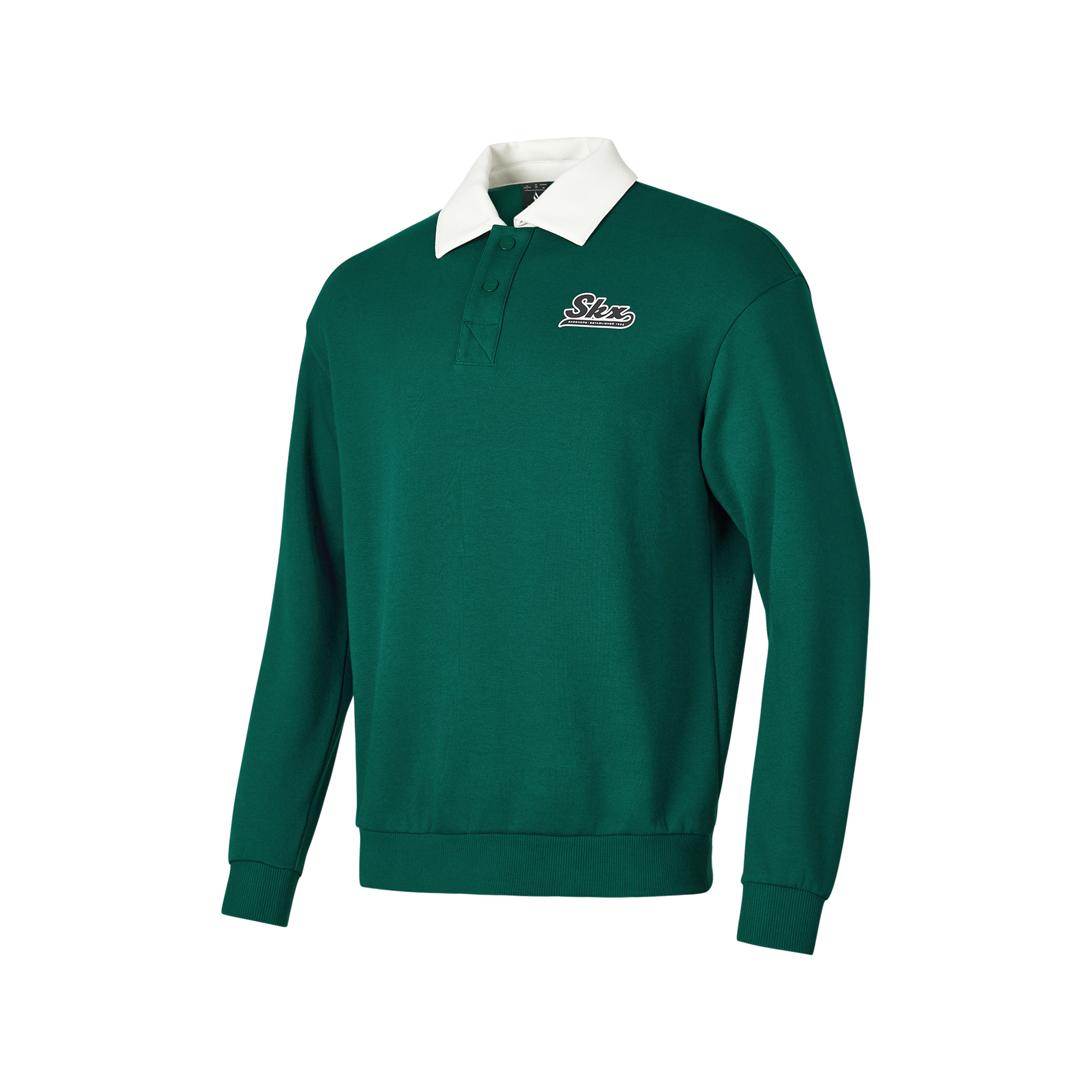 Мужской свитшот Skechers Polo Sweatshirt (зеленый)