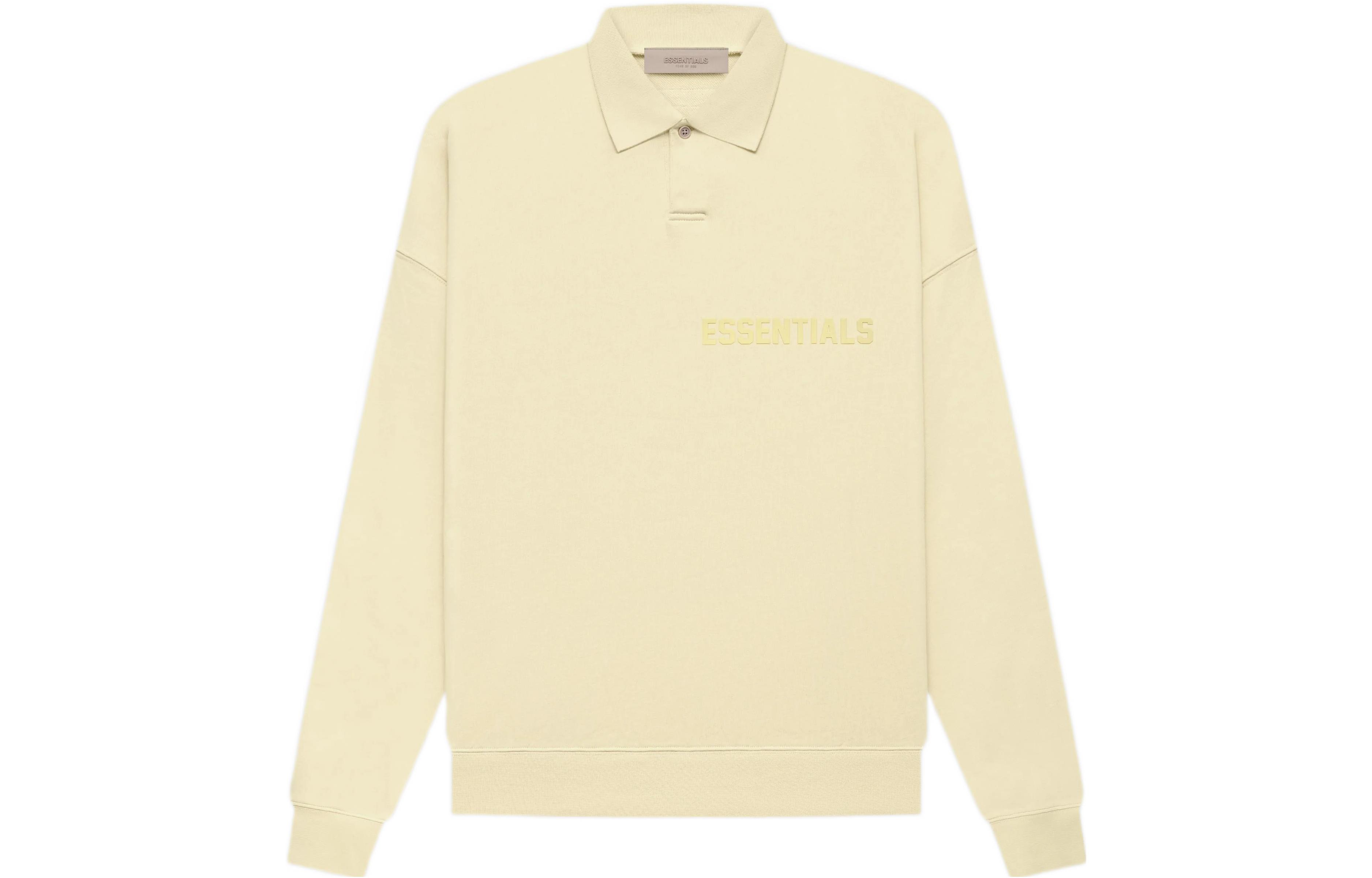 Мужская рубашка-поло Fear of God Essentials Ls Polo (желтая)