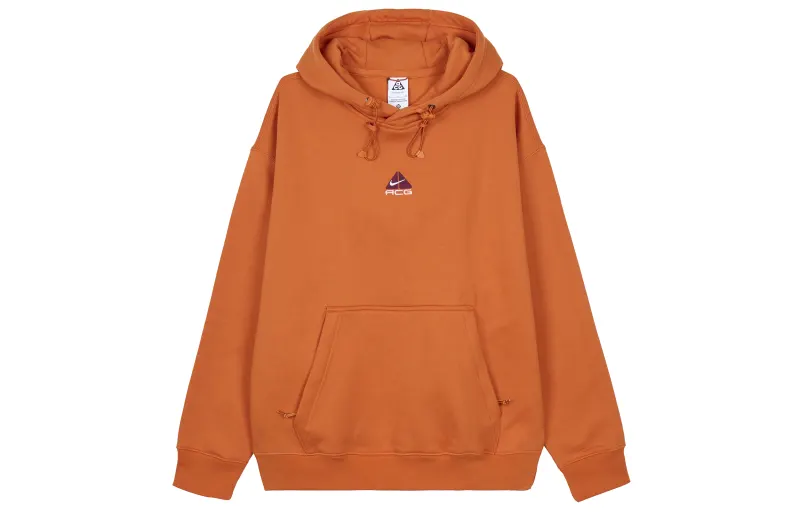 Nike ACG Sweatshirts Unisex Orange Hooded Moderate Regular