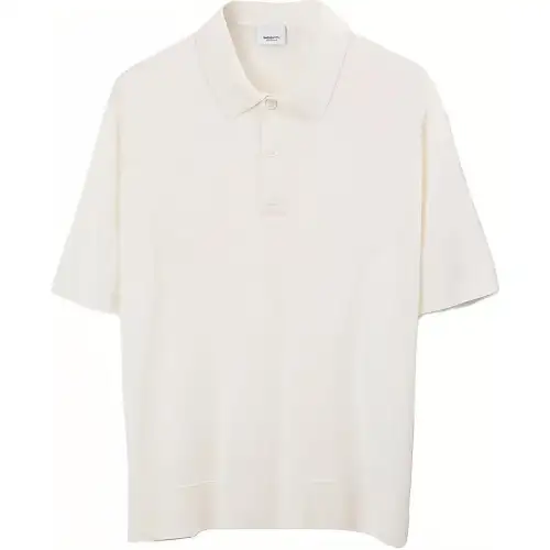 【Previous Season】short-sleeved silk polo shirt