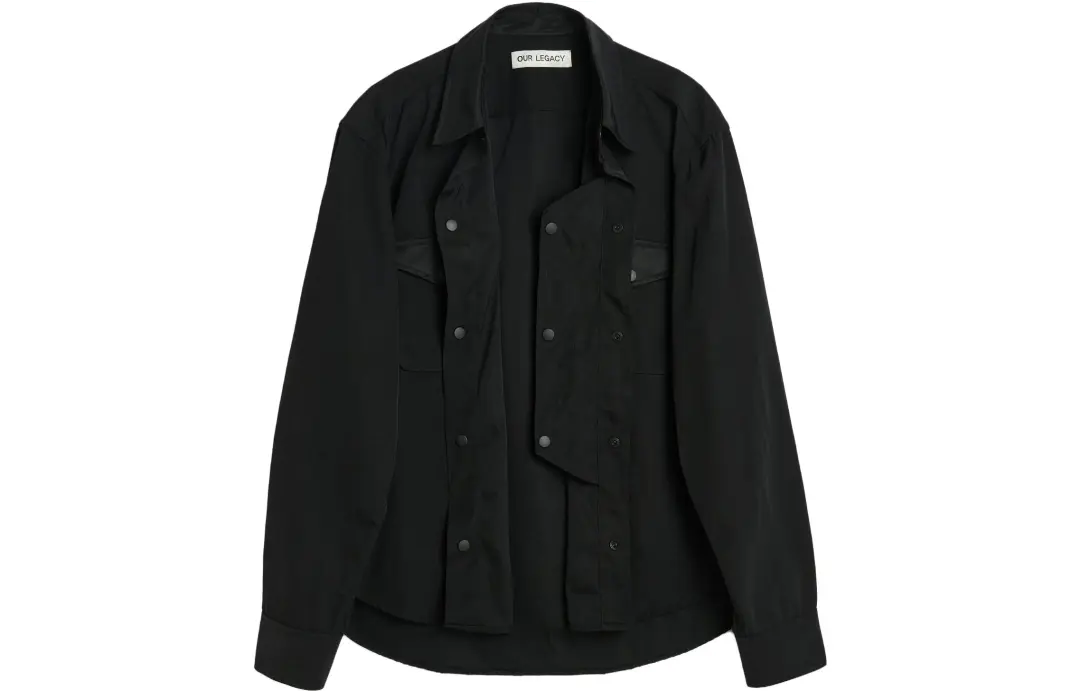 OUR LEGACY Shirts Men's Black Lapel Moderate Shirt