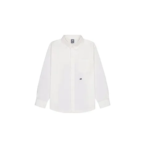 New Balance Shirts Men's White Crew Neck Moderate