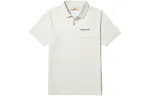 Timberland Polo Shirts Men's Vintage White Polo Collar Moderate Straight Fit