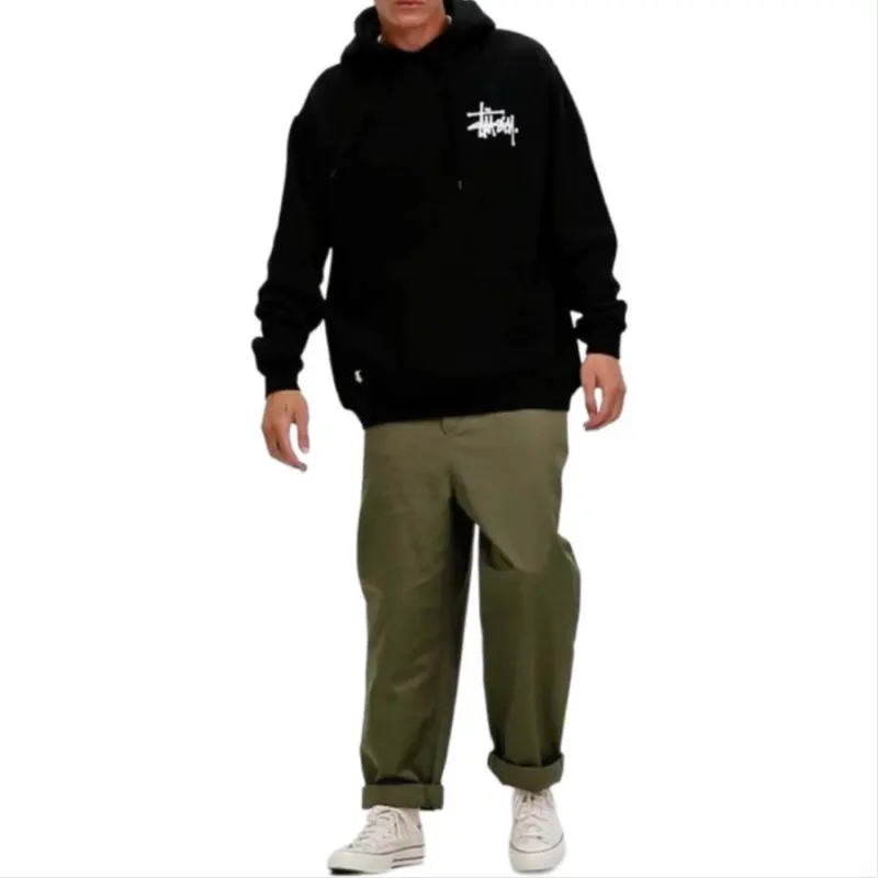 Stussy Sweatshirts Men's Black Hooded Moderate Other