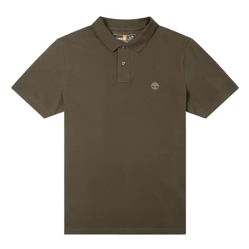 Timberland SS25 Polo Shirt Men's Dark Olive Green