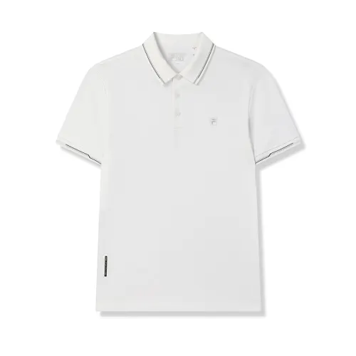 FILA WHITE Polo Shirt Men's Standard White