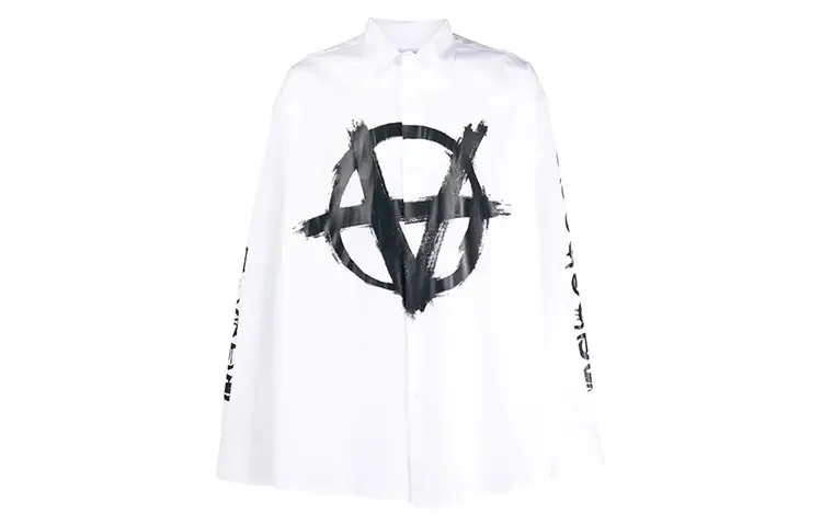 Vetements Shirts Unisex White Lapel Moderate Other