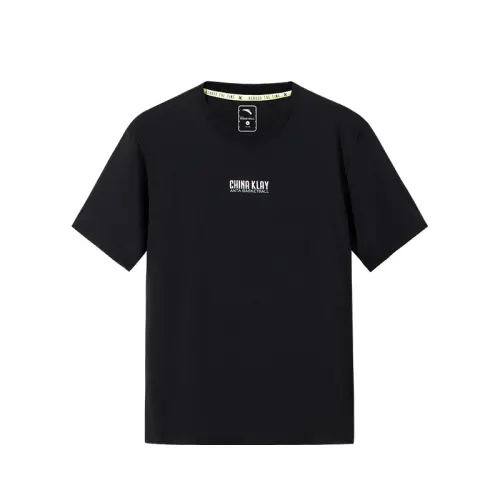 Anta Thompson KT Basketball T Shirt Men's Basic Black