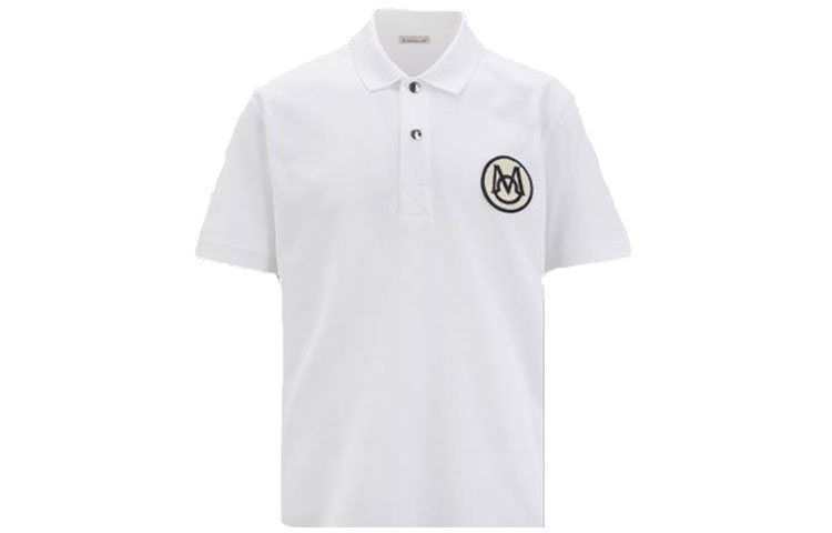 Мужская футболка Moncler SS23 Logo (белая)