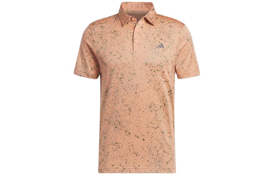 Adidas Polo Shirts Men's Yellow Polo Collar Moderate Straight Fit