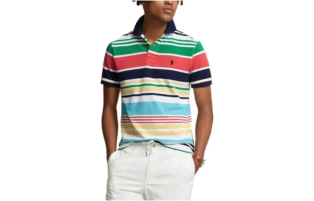 Polo Ralph Lauren SS23 Polo Shirt Custom Slim Fit Men's Multicolor
