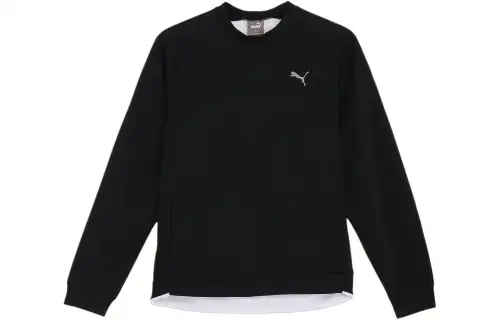 PUMA Sweatshirts Men's Black Crew Neck Moderate Other