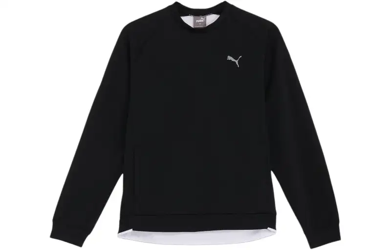PUMA Sweatshirts Men's Black Crew Neck Moderate Other