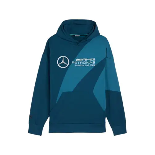 PUMA Mercedes AMG Petronas F1 Sweatshirts Men's Blue Hooded Moderate Other