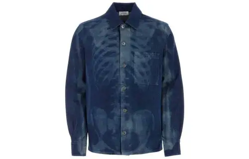 OFF WHITE Trompe l'œil print Denim Shirt