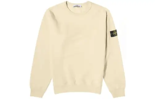 STONE ISLAND Sweatshirts Men's White Crew Neck Moderate Regular
