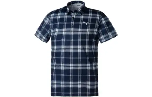 PUMA Polo Shirts Men's Blue Moderate Straight Fit