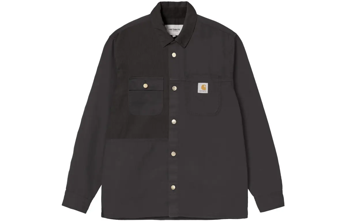 Carhartt WIP Shirts Men's Black Polo Collar Moderate Other