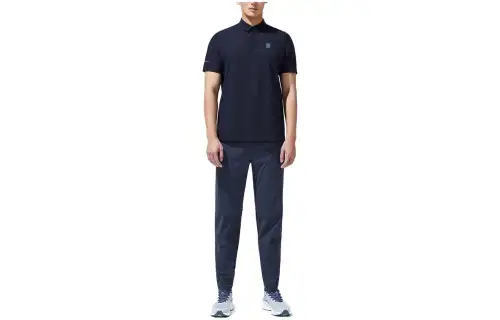 ANTA Polo Shirts Men's Midnight Blue Polo Collar Moderate Straight Fit