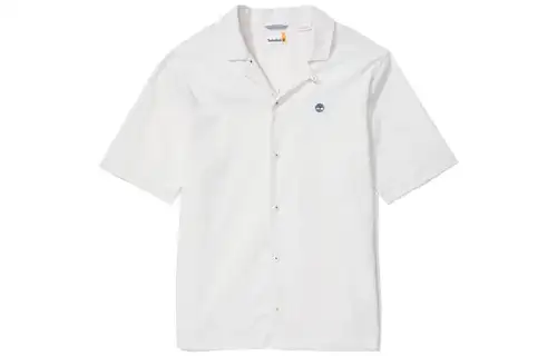 Timberland Shirts Men's White Lapel Moderate Straight Fit