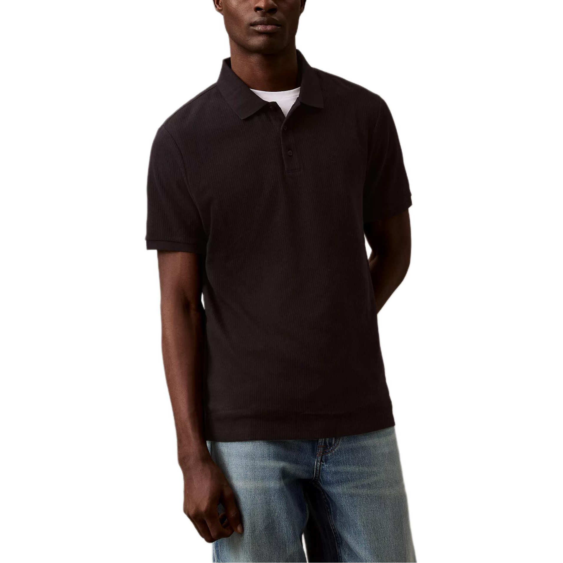 Мужская футболка CALVIN KLEIN Polo (черная)