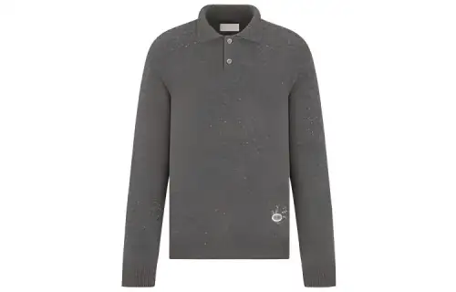 DIOR FW22 Polo Shirt Men's Gray