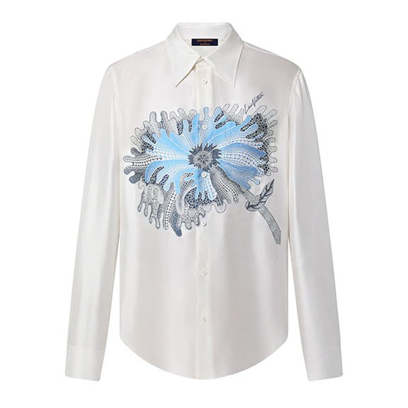 LOUIS VUITTON LOUIS VUITTON x Yayoi Kusama SS23 Psychedelic Flower Print Shirt Men's White