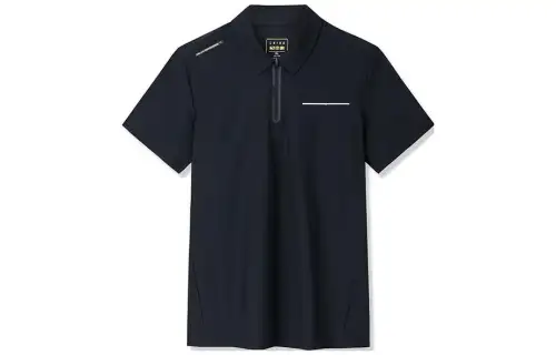ANTA Variety Training Collection Polo Shirts Men's Black Polo Collar Moderate Straight Fit