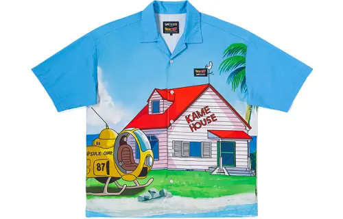 Lee Lee, comfortable azure shirt, cut, with short sleeve