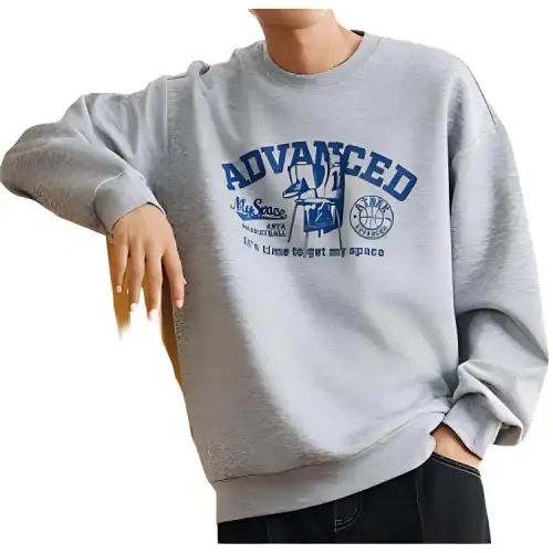 Anta Basketball Collection Sweatshirt Men's CD28 Gray Heather Gray