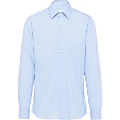 PRADA Long-Sleeved Buttoned Poplin Shirt