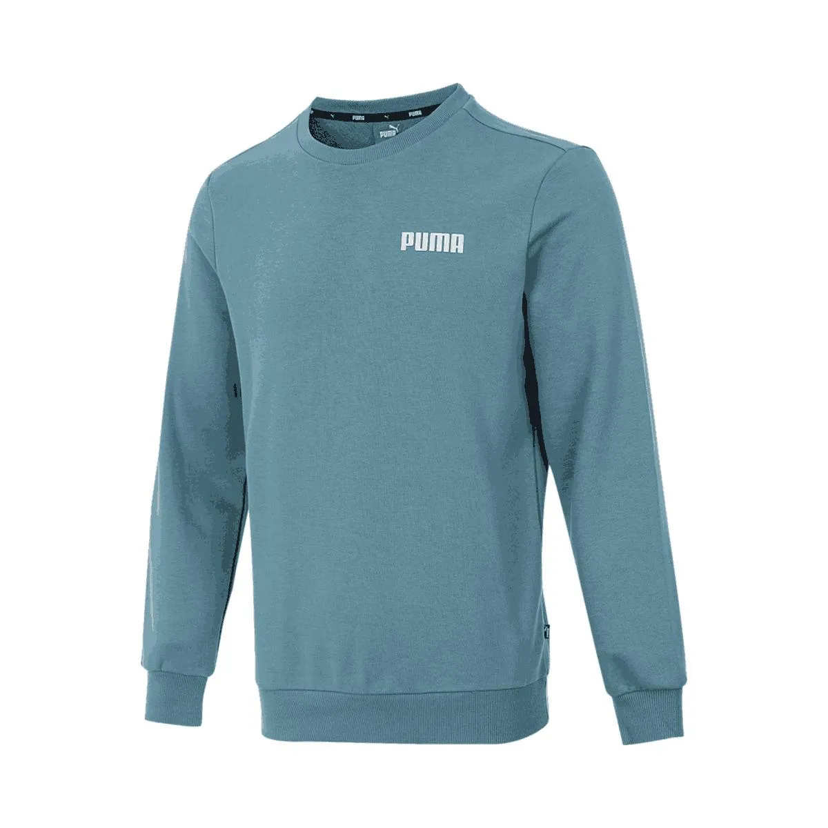 PUMA Sweatshirts Men's Blue Crew Neck Moderate Other