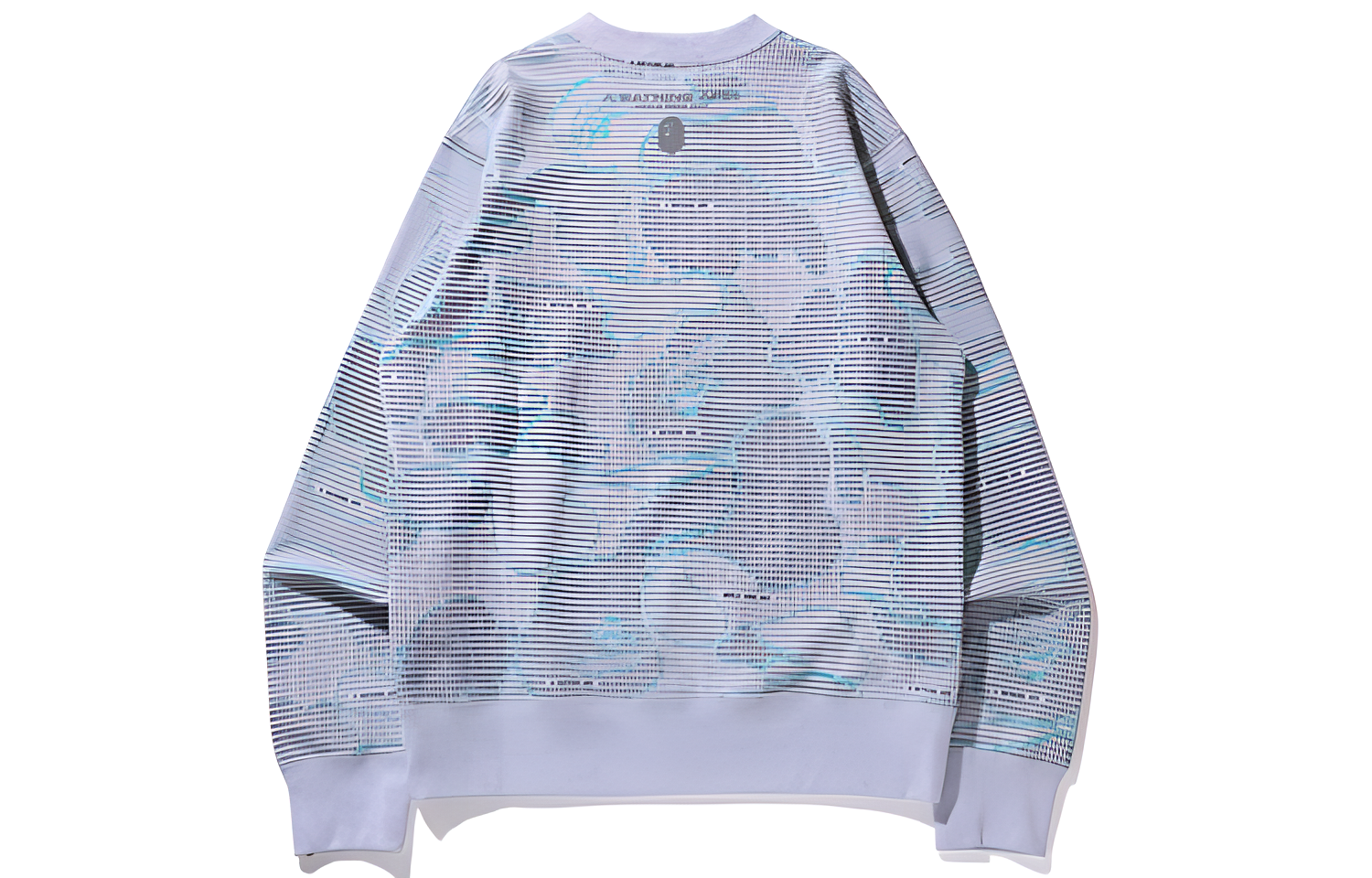 Мужское худи A BATHING APE A BATHING APE BAPE Text Code Camo Crewneck (зеленый камуфляж) — фото 7