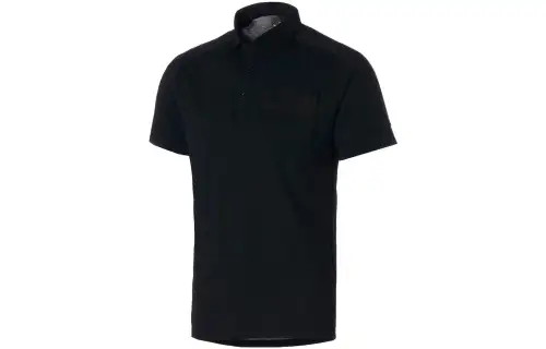 PUMA Polo Shirts Men's Black Polo Collar Moderate Straight Fit