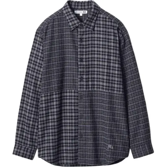 UNIQLO X JW Anderson JWANDERSON Shirts Unisex 08 Dark Gray Pointed Collar Moderate Shirt