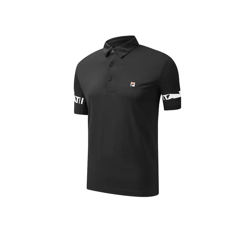 FILA Polo Shirt Men's Pitch Black